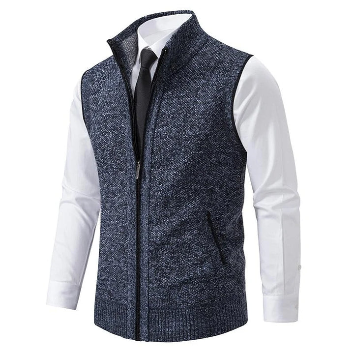 Bremer™ | Knitted sleeveless fleece gilet