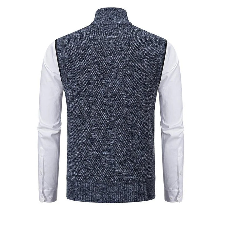 Bremer™ | Knitted sleeveless fleece gilet