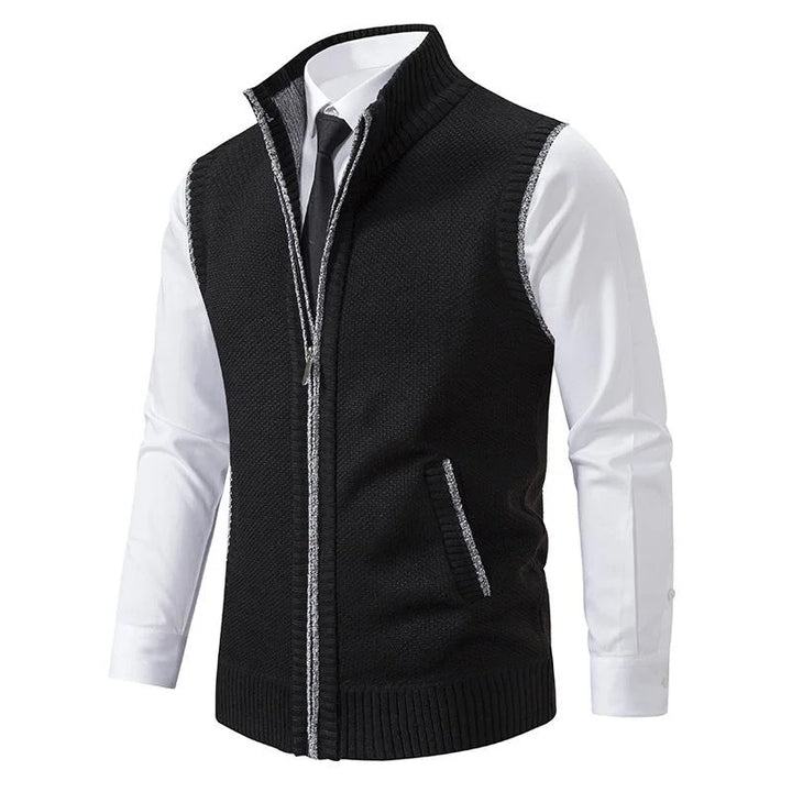 Bremer™ | Knitted sleeveless fleece gilet