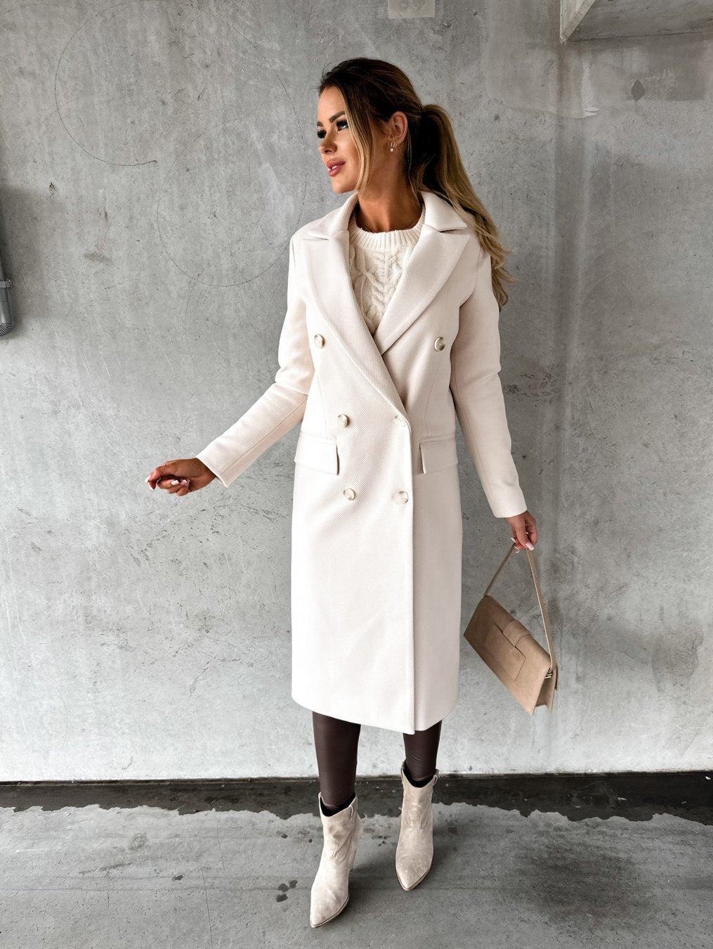 Kim™ | Classic Double-Breasted Coat