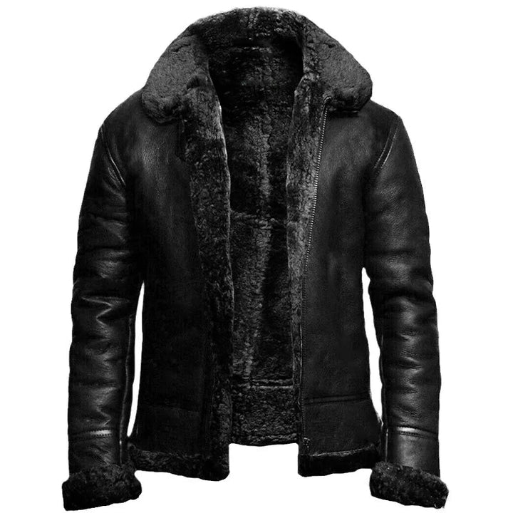 Baptist™ | Leather winter coat