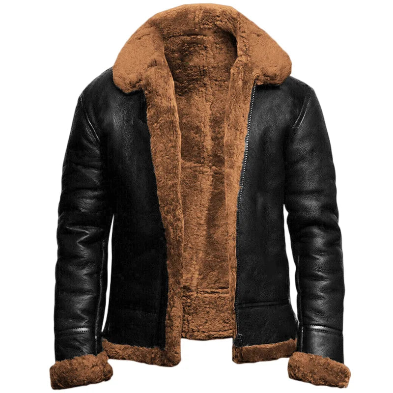 Baptist™ | Leather winter coat