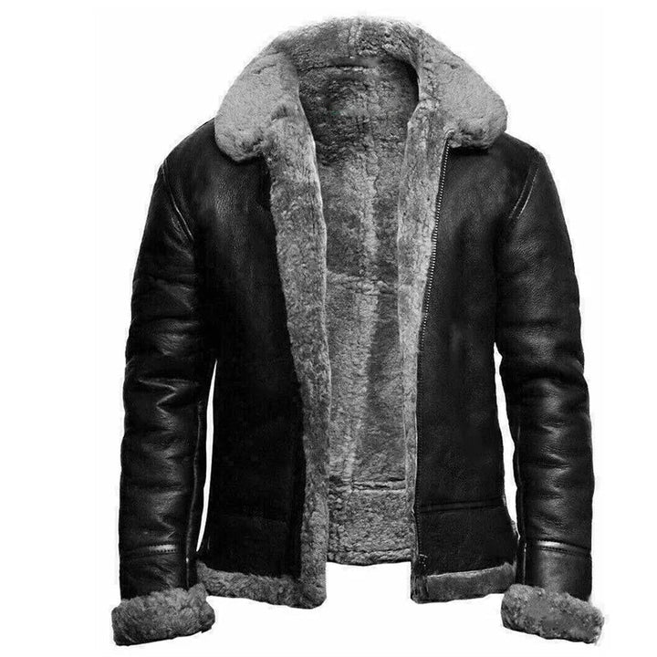 Baptist™ | Leather winter coat