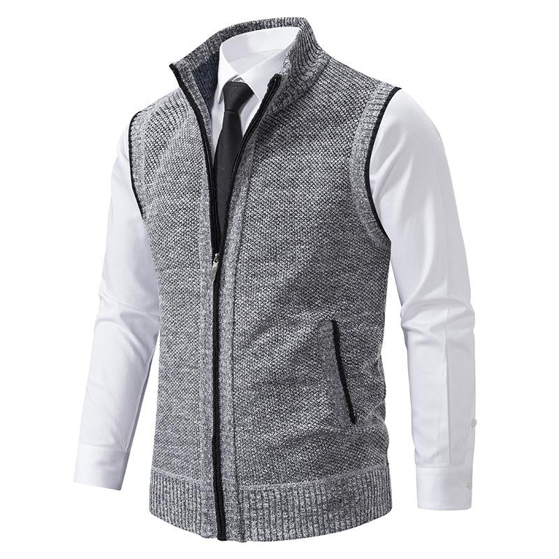 Bremer™ | Knitted sleeveless fleece gilet