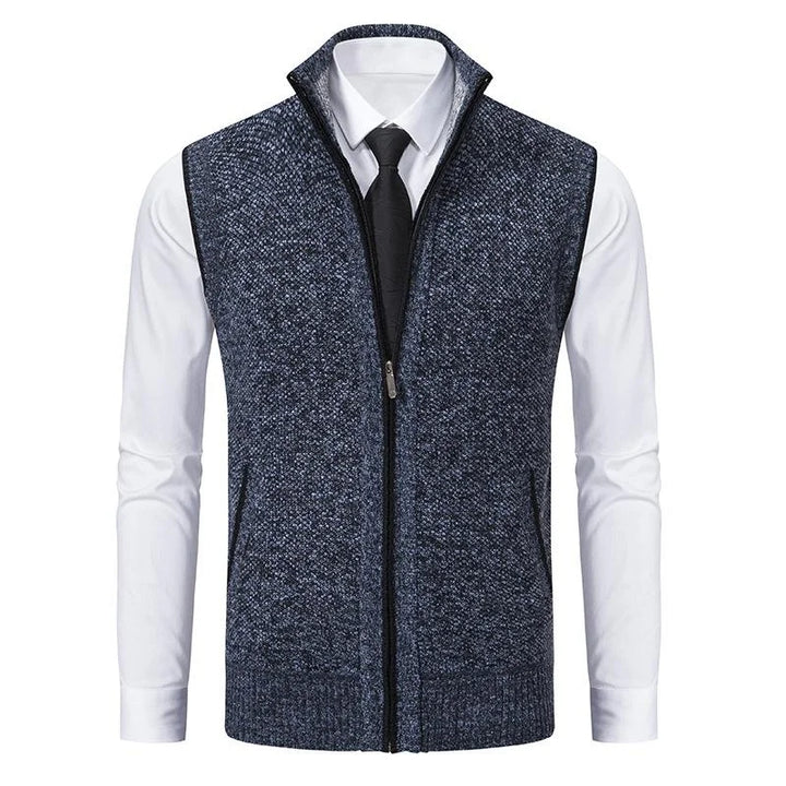 Bremer™ | Knitted sleeveless fleece gilet